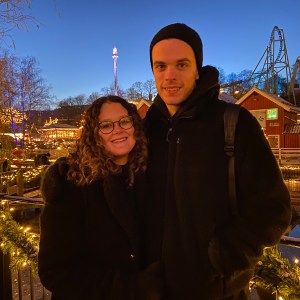 Amanda och Daniel Jennebratt på Jul på Liseberg